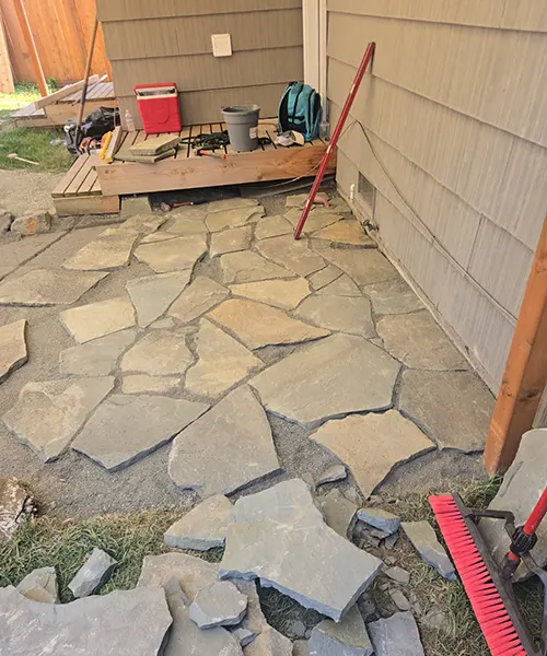 Pensilvanya flagstone Installation in Edmonds 